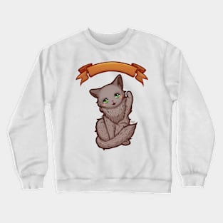 Kitty Final Boss Illustration Crewneck Sweatshirt